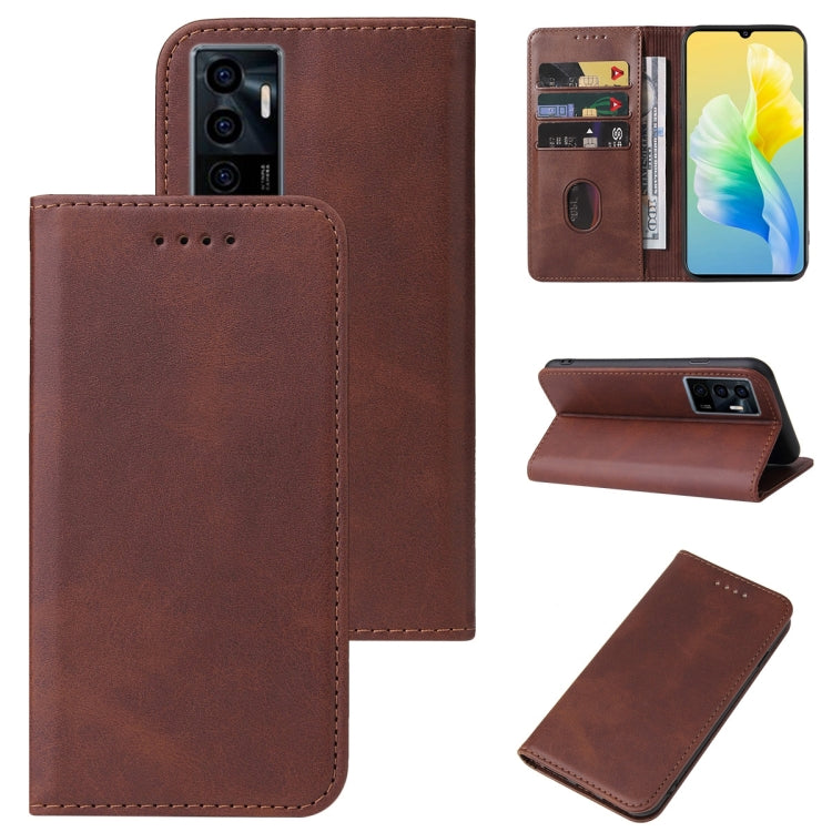 For vivo S10e / V23e Magnetic Closure Leather Phone Case