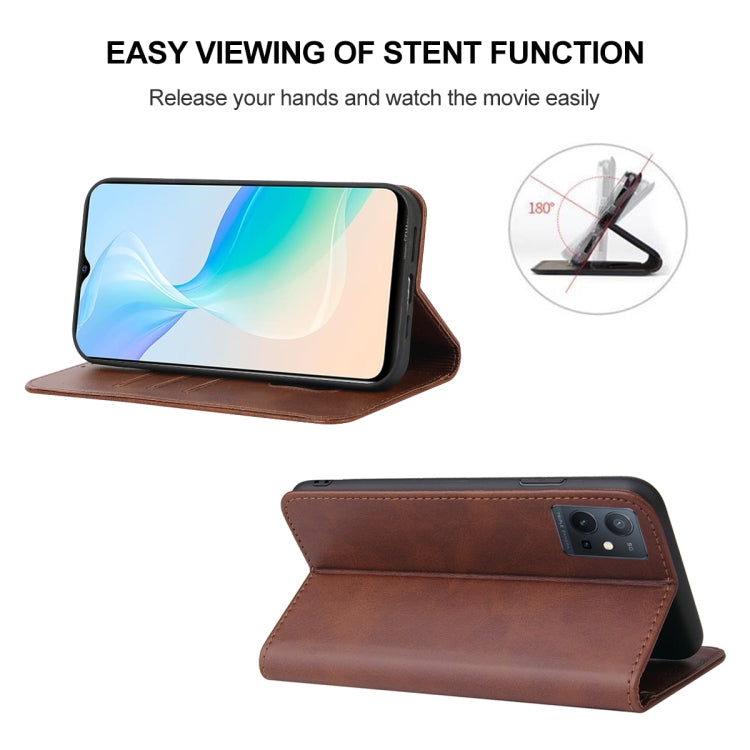 For vivo T1 5G Magnetic Closure Leather Phone Case