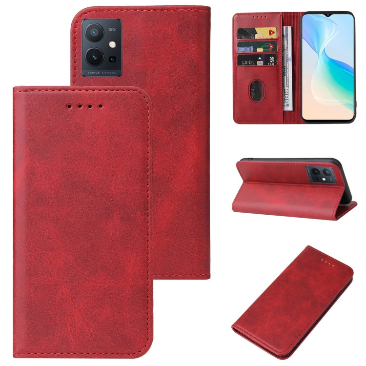 For vivo T1 5G Magnetic Closure Leather Phone Case