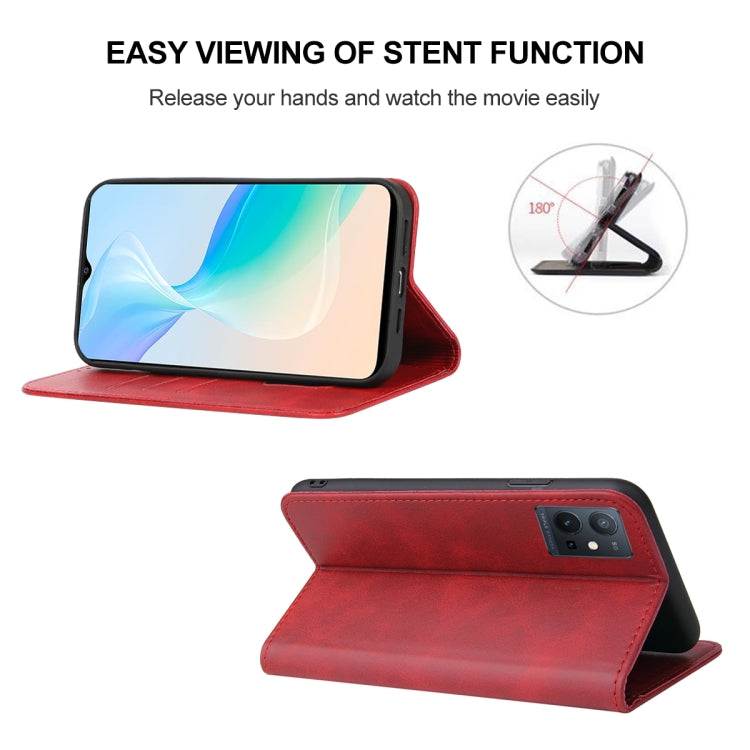 For vivo T1 5G Magnetic Closure Leather Phone Case