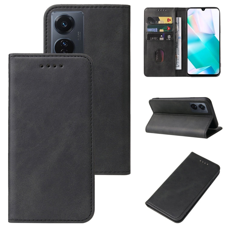For vivo T1 Snapdragon 778G Magnetic Closure Leather Phone Case