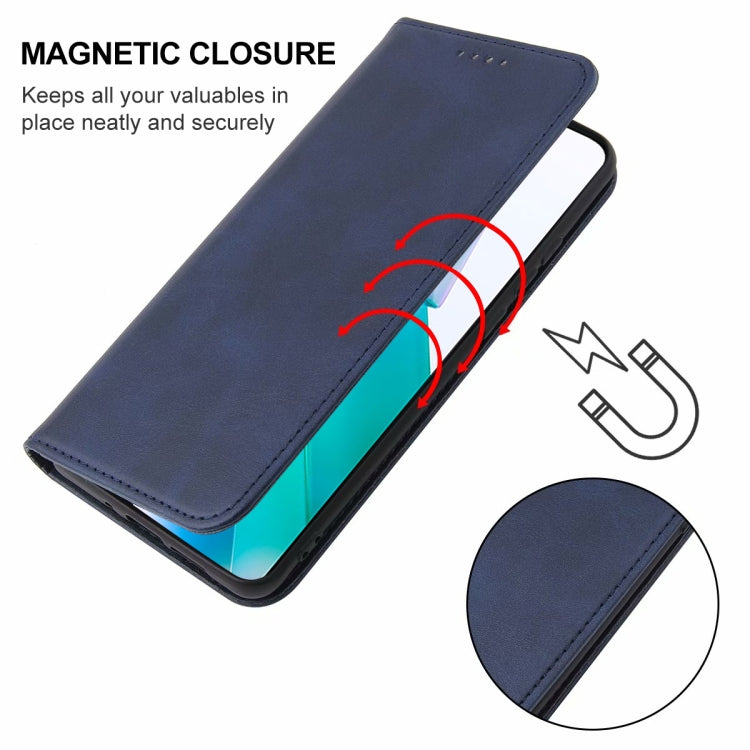 For vivo T1 Snapdragon 778G Magnetic Closure Leather Phone Case