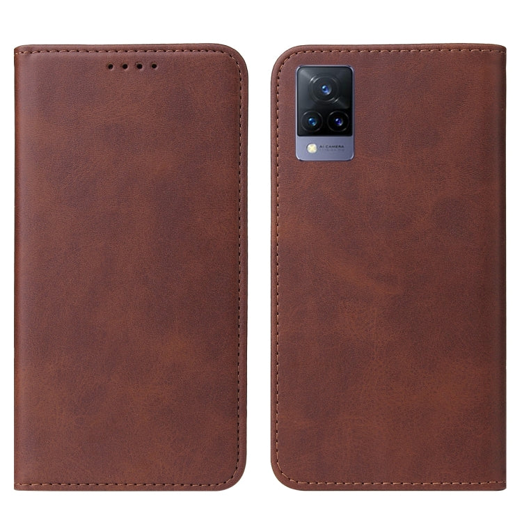 For vivo V21 4G Magnetic Closure Leather Phone Case