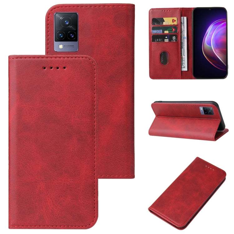 For vivo V21 4G Magnetic Closure Leather Phone Case