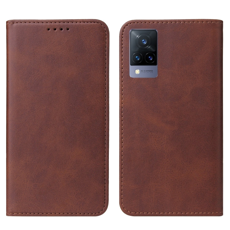 For vivo V21 5G Magnetic Closure Leather Phone Case