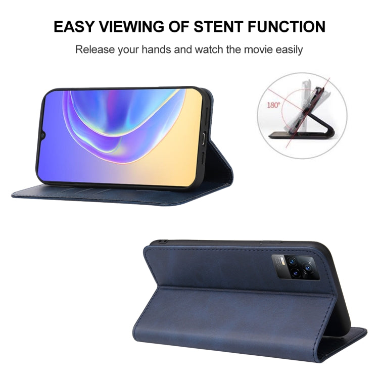 For vivo V21e 4G / Y73 2021 Magnetic Closure Leather Phone Case