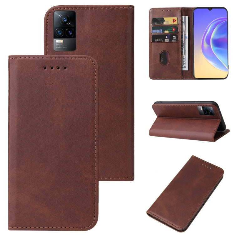 For vivo V21e 4G / Y73 2021 Magnetic Closure Leather Phone Case