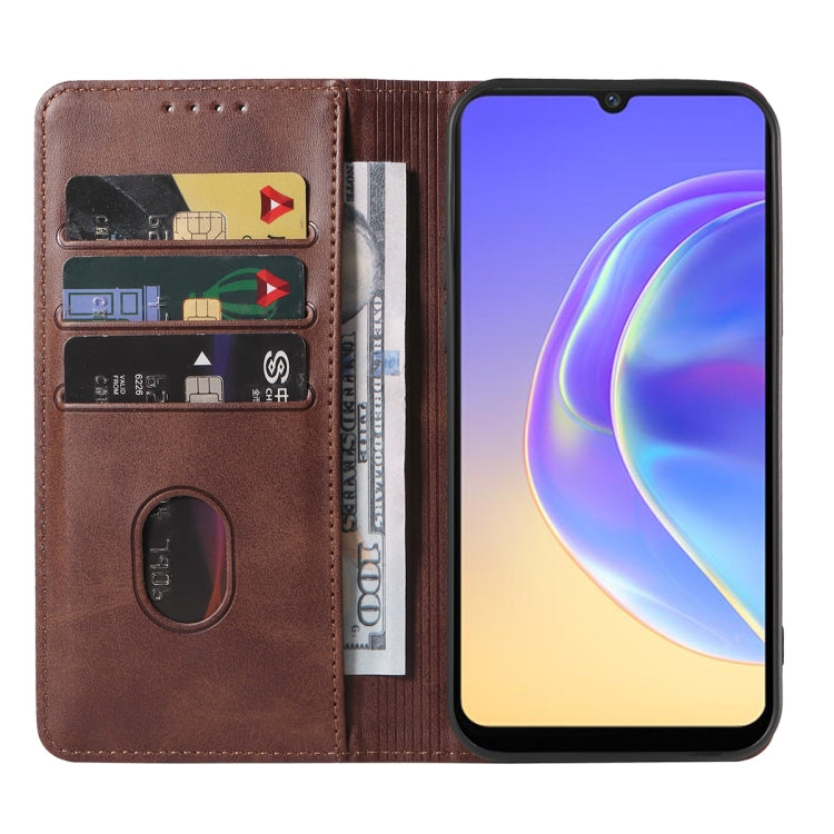 For vivo V21e 4G / Y73 2021 Magnetic Closure Leather Phone Case