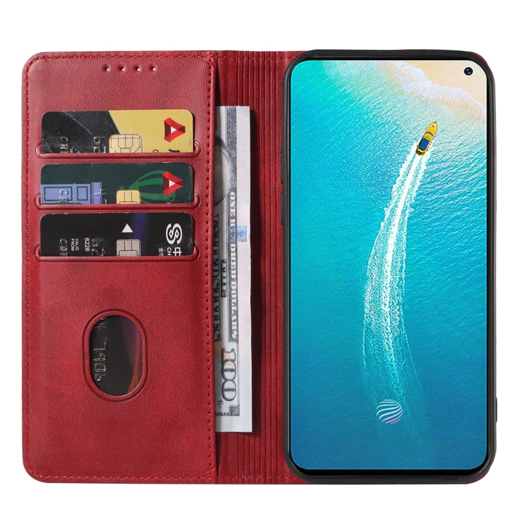 For vivo V19 Neo Magnetic Closure Leather Phone Case