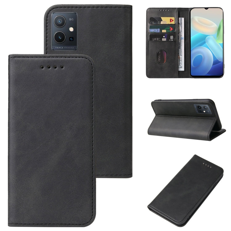 For vivo Y75 5G Magnetic Closure Leather Phone Case