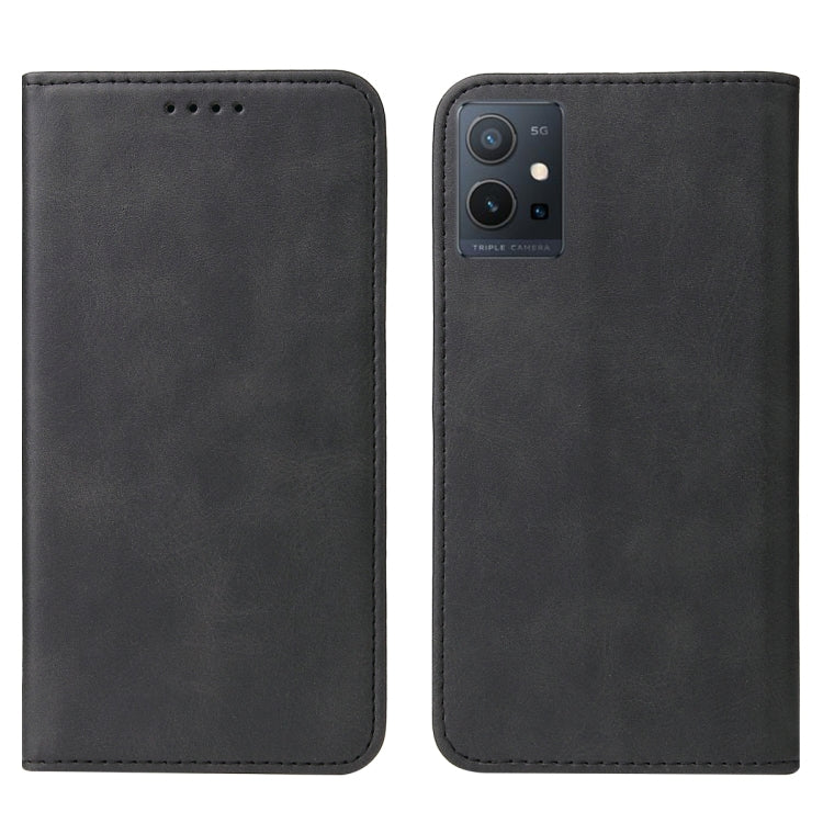 For vivo Y75 5G Magnetic Closure Leather Phone Case