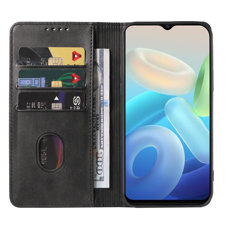 For vivo Y75 5G Magnetic Closure Leather Phone Case