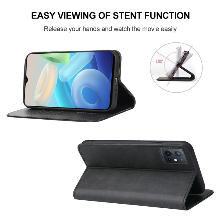 For vivo Y75 5G Magnetic Closure Leather Phone Case