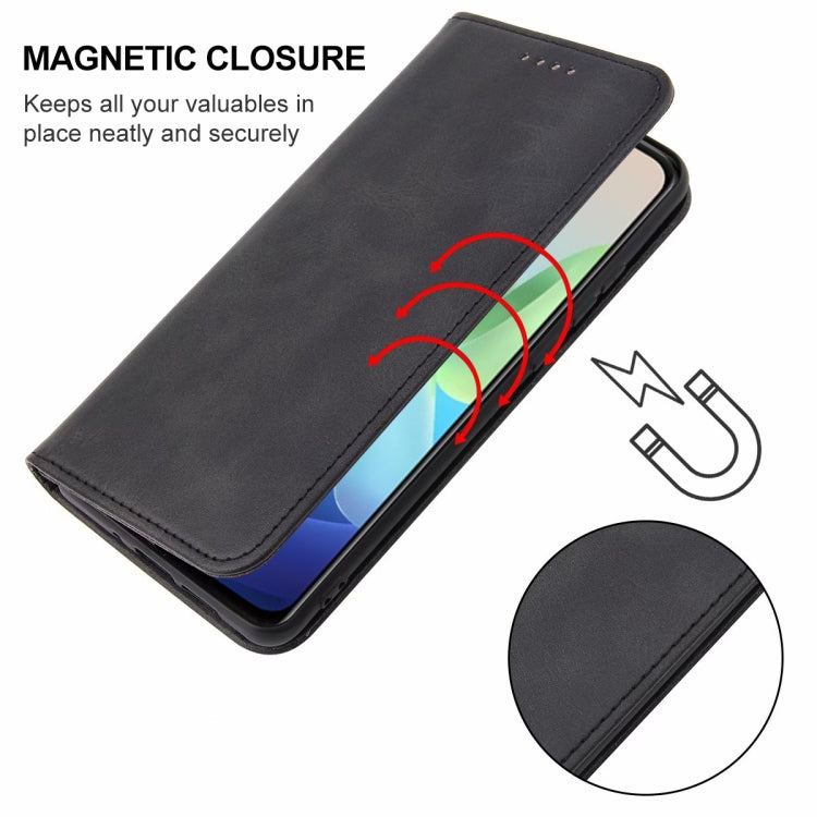 For vivo Y75 5G Magnetic Closure Leather Phone Case