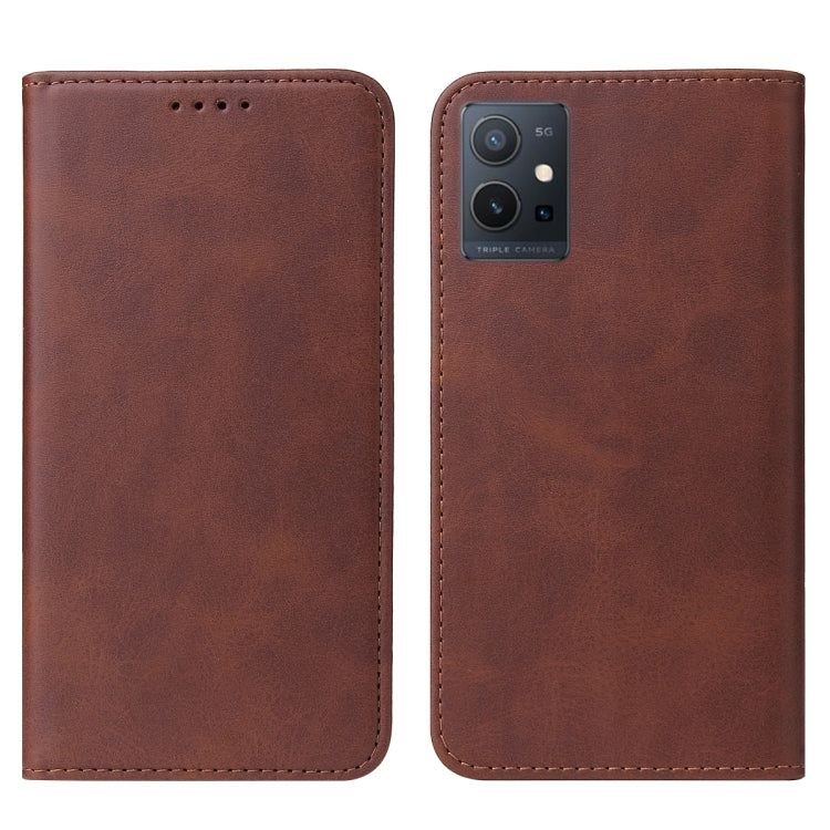 For vivo Y75 5G Magnetic Closure Leather Phone Case