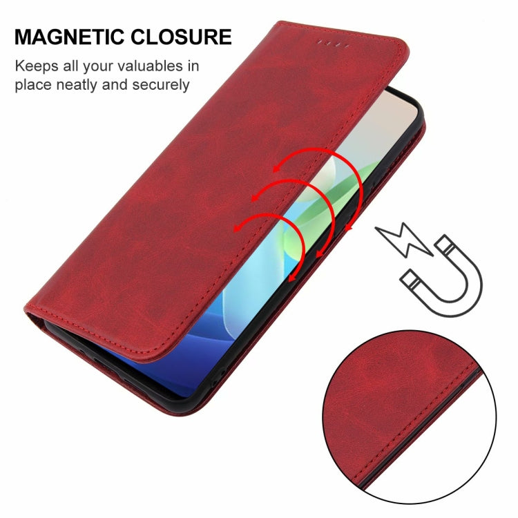For vivo Y75 5G Magnetic Closure Leather Phone Case