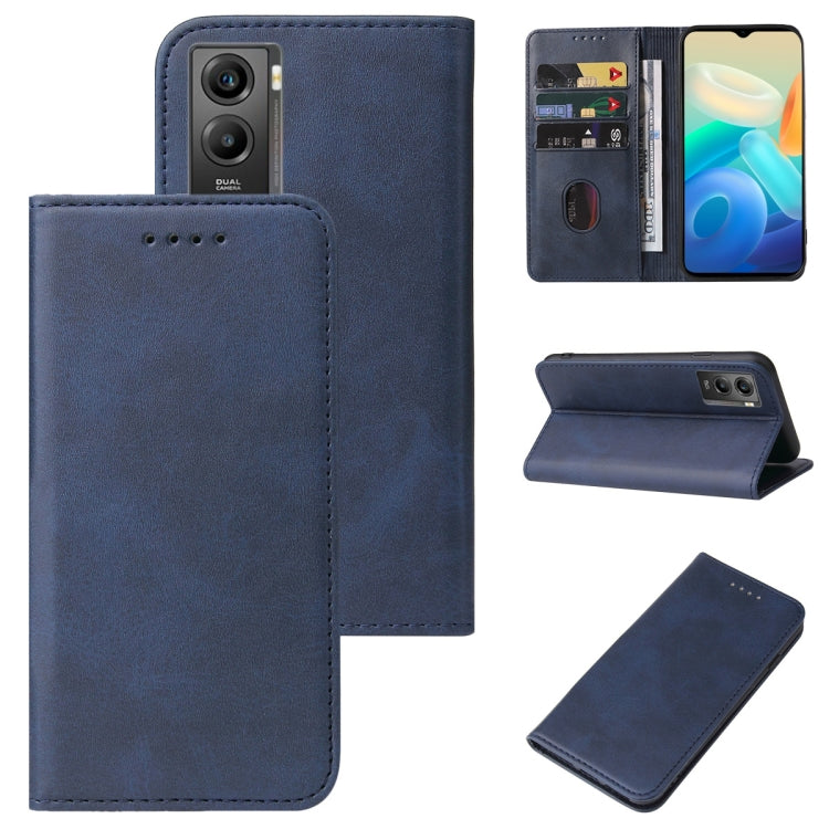 For vivo Y55s 5G Magnetic Closure Leather Phone Case