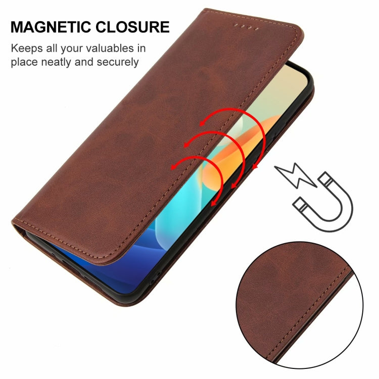 For vivo Y55s 5G Magnetic Closure Leather Phone Case