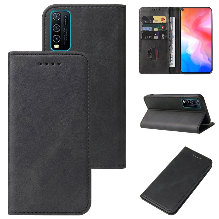 For vivo Y30 Magnetic Closure Leather Phone Case