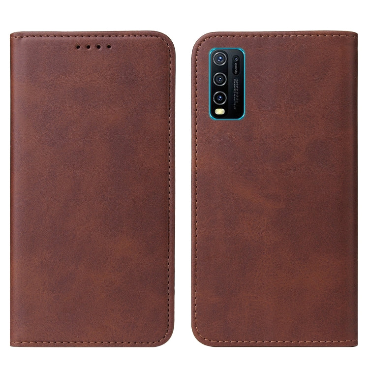 For vivo Y30 Magnetic Closure Leather Phone Case