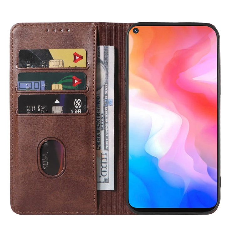 For vivo Y30 Magnetic Closure Leather Phone Case