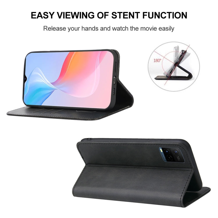 For vivo Y21 2021 Magnetic Closure Leather Phone Case