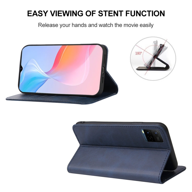 For vivo Y21 2021 Magnetic Closure Leather Phone Case