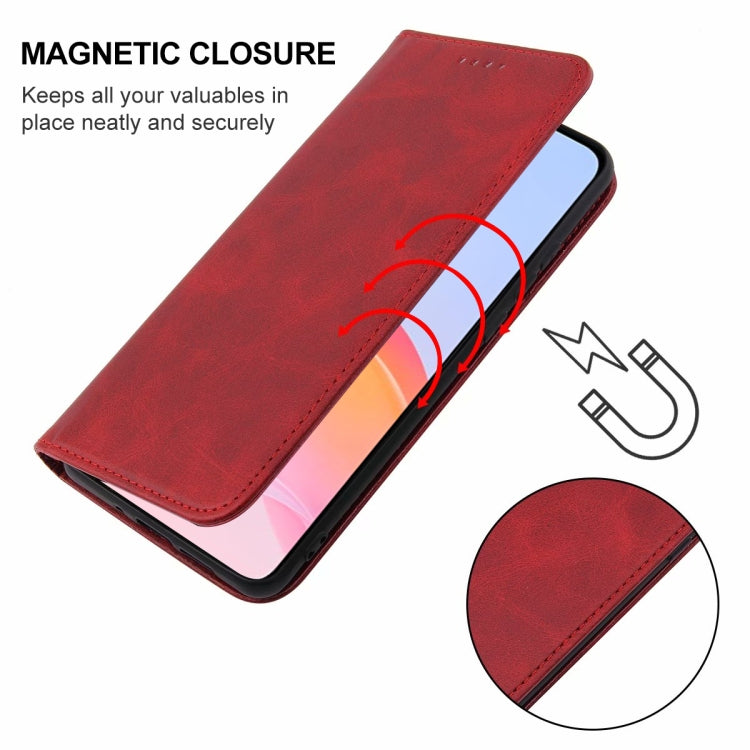 For vivo Y21e Magnetic Closure Leather Phone Case