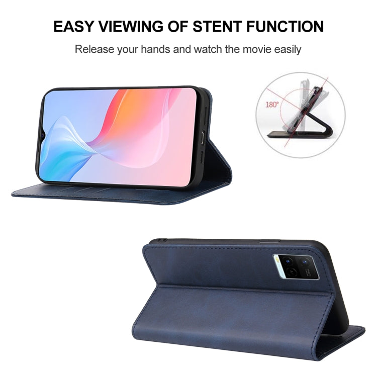 For vivo Y21G Magnetic Closure Leather Phone Case