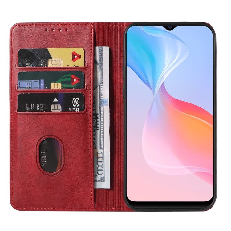 For vivo Y21G Magnetic Closure Leather Phone Case
