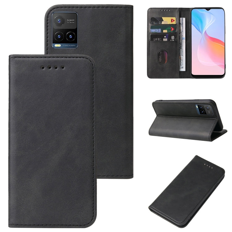 For vivo Y21s Magnetic Closure Leather Phone Case