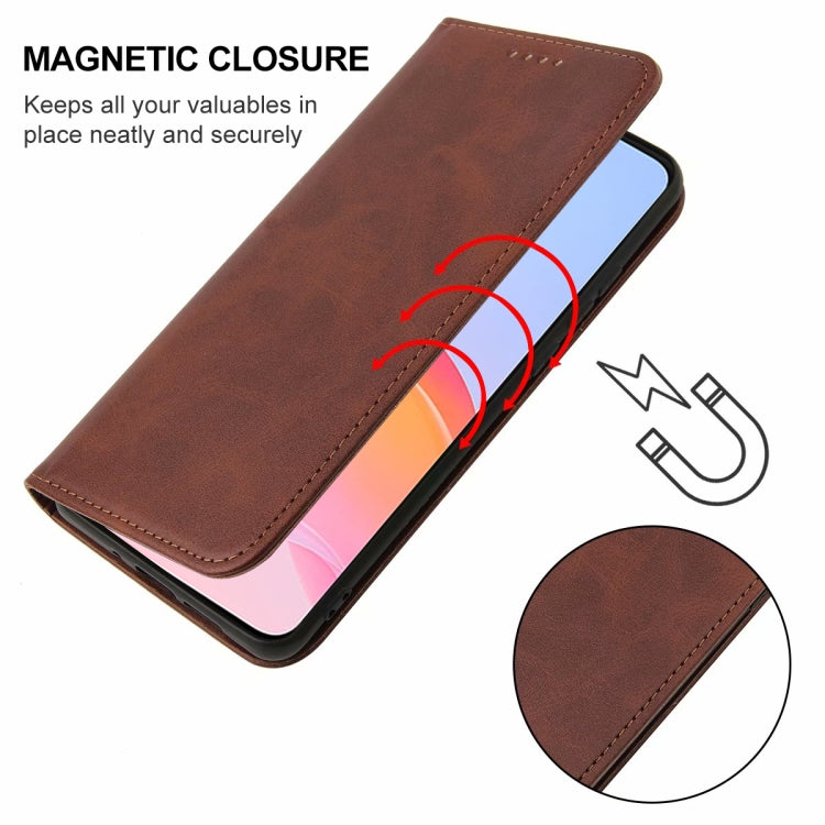 For vivo Y21s Magnetic Closure Leather Phone Case