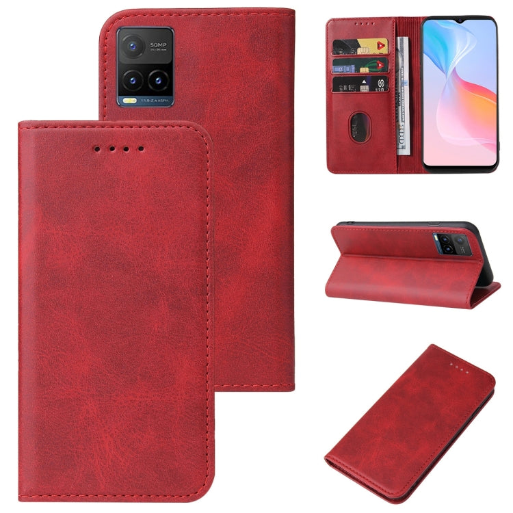 For vivo Y21s Magnetic Closure Leather Phone Case