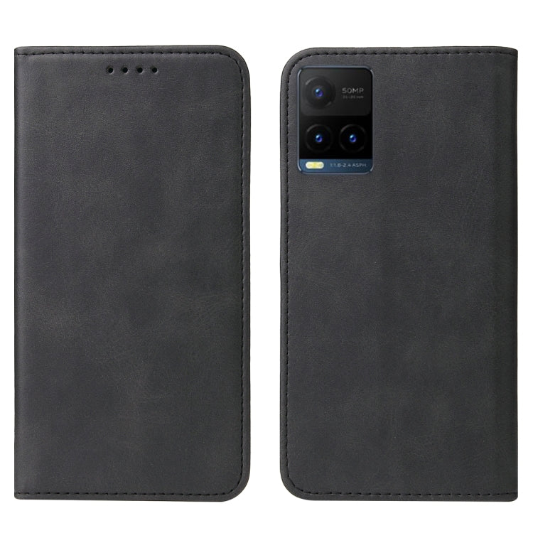 For vivo Y21t Magnetic Closure Leather Phone Case