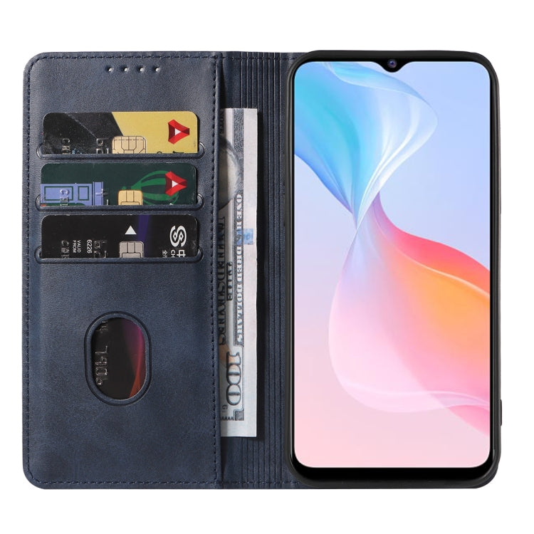 For vivo Y21t Magnetic Closure Leather Phone Case