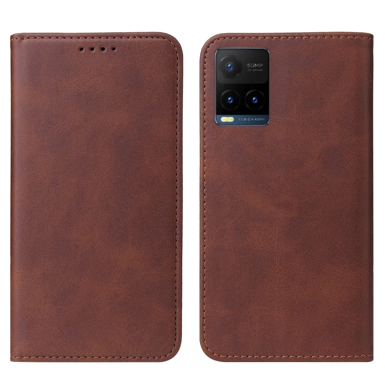 For vivo Y21t Magnetic Closure Leather Phone Case