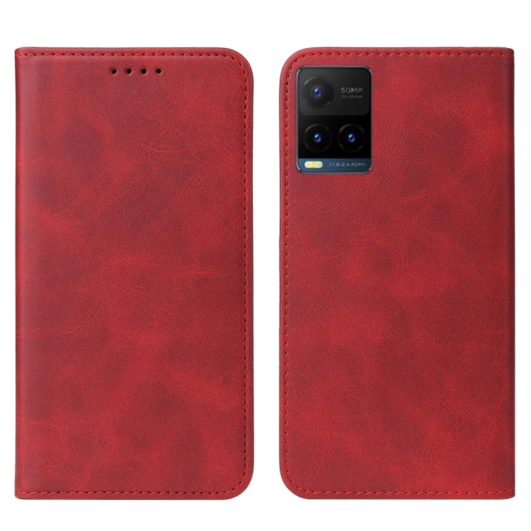 For vivo Y21t Magnetic Closure Leather Phone Case