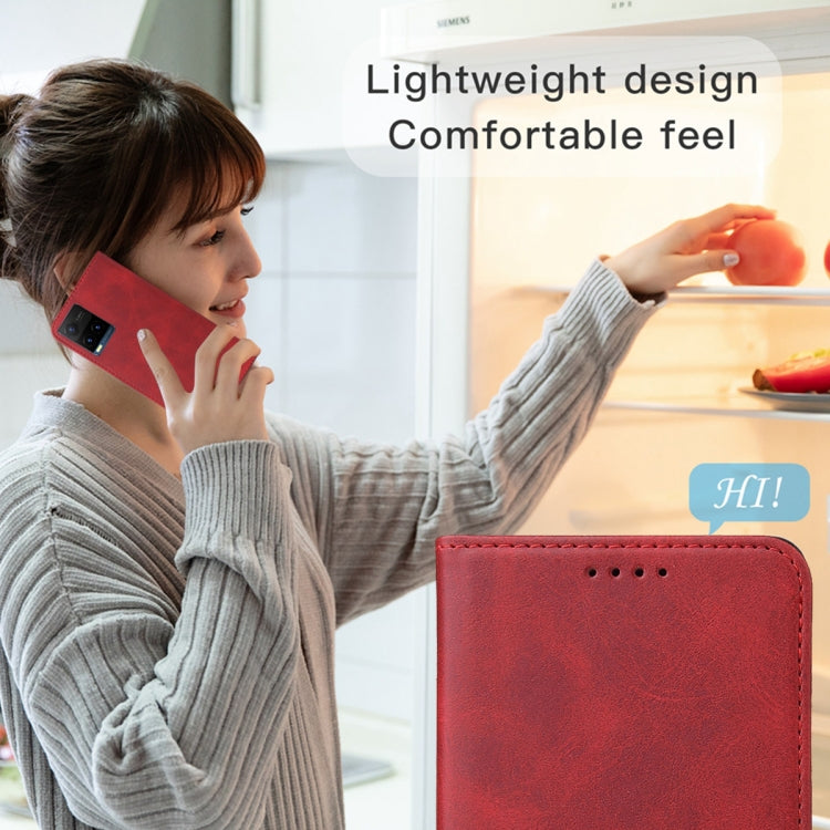 For vivo Y21t Magnetic Closure Leather Phone Case