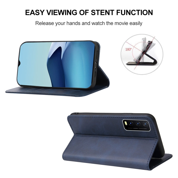 For vivo Y20 India / Y30 China / iQOO U1x Magnetic Closure Leather Phone Case