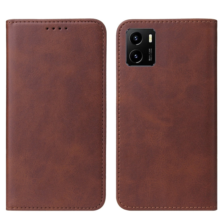 For vivo Y15a Magnetic Closure Leather Phone Case