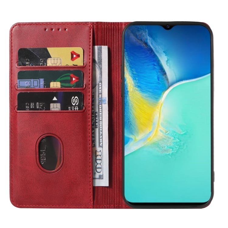 For vivo Y15a Magnetic Closure Leather Phone Case