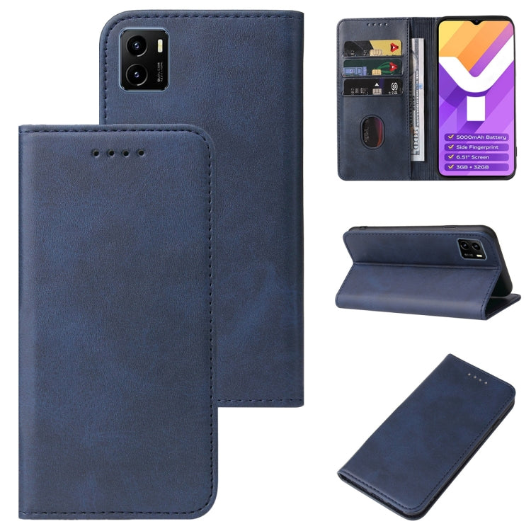 For vivo Y15s Magnetic Closure Leather Phone Case