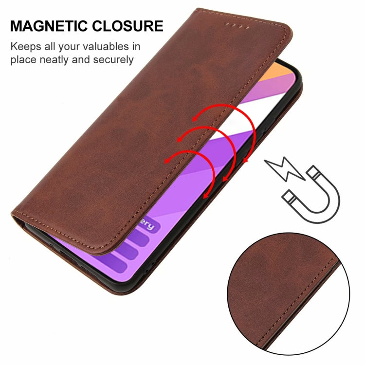 For vivo Y15s Magnetic Closure Leather Phone Case