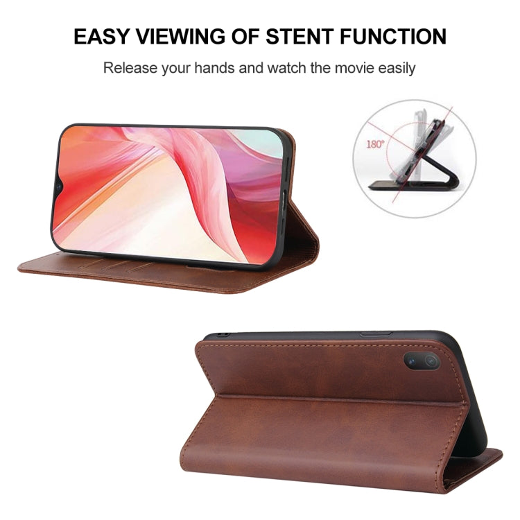 For vivo Y12i Magnetic Closure Leather Phone Case