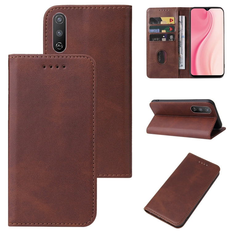 For vivo Y17 / Y15 India / Y12 / Y3 / Y3s / U10 Magnetic Closure Leather Phone Case