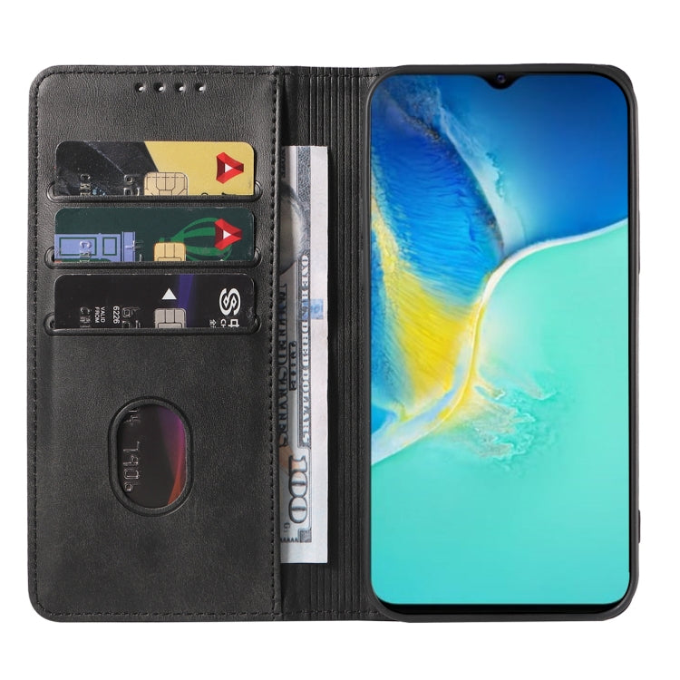 For vivo Y01 Magnetic Closure Leather Phone Case