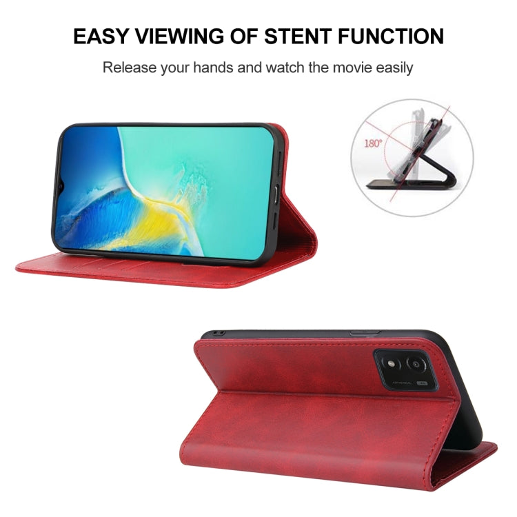 For vivo Y01 Magnetic Closure Leather Phone Case