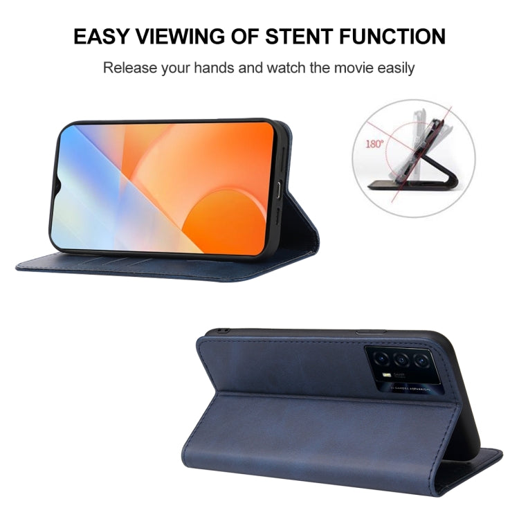 For vivo iQOO Z5 Magnetic Closure Leather Phone Case