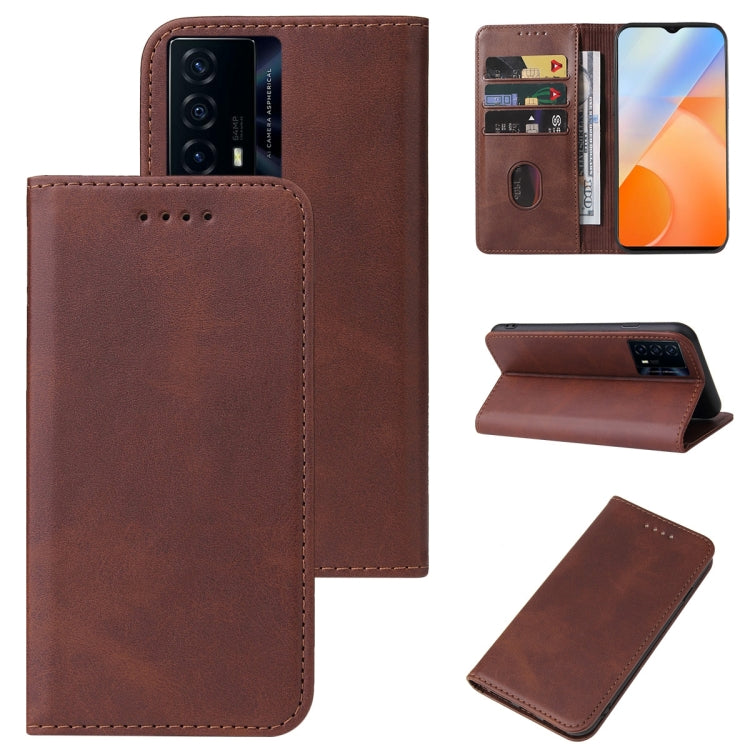 For vivo iQOO Z5 Magnetic Closure Leather Phone Case