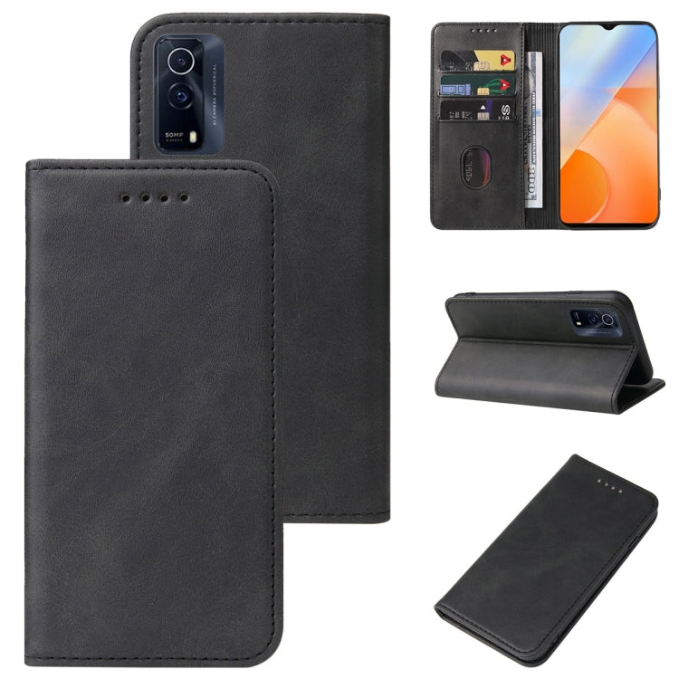 For vivo iQOO Z5x Magnetic Closure Leather Phone Case